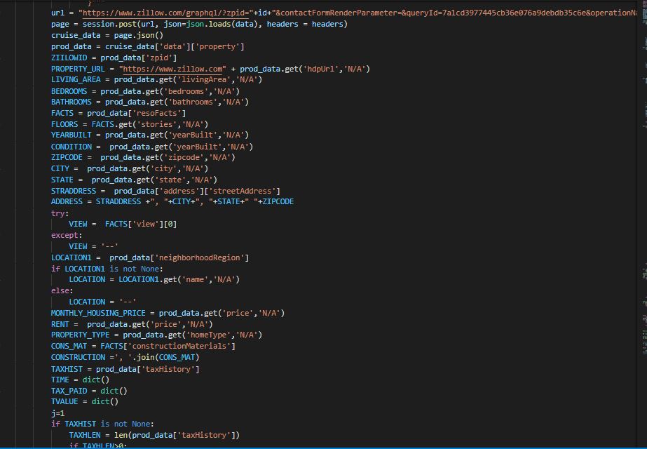 GitHub - talalsidd/ZillowAPI_Python: Scraping www.zillow.com using ...