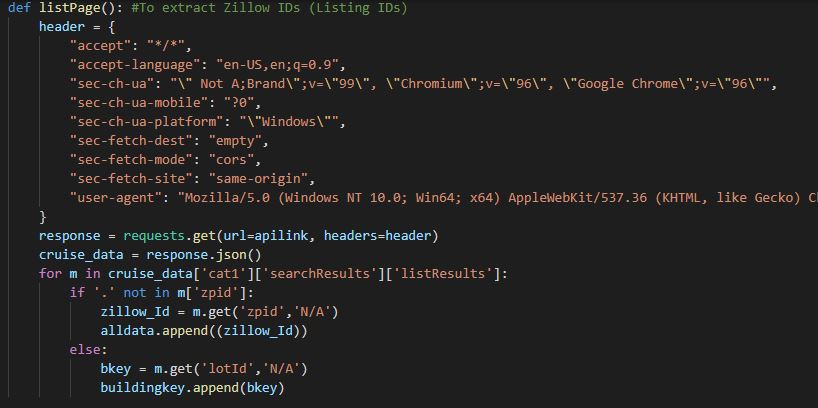 GitHub - talalsidd/ZillowAPI_Python: Scraping www.zillow.com using ...