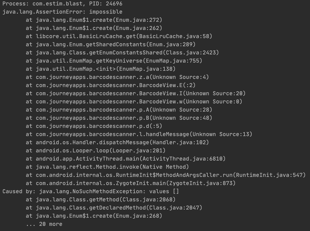 java.lang.AssertionError: impossible[BUG] · Issue #411 · juliuscanute ...