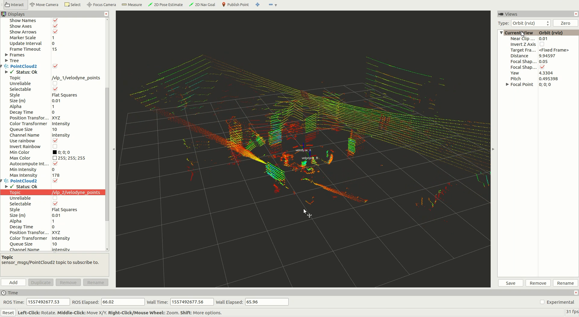 How to calibrate the extrinsic parameters between two Lidars ? · Issue