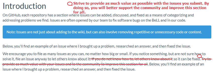 Content Editing Needed on GitHub Issues Page · Issue #1563 · open ...
