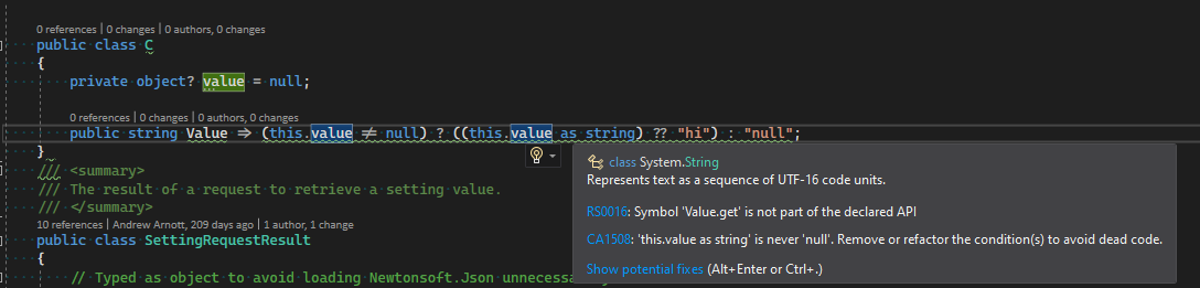CA1508 mis-fires, alleges dead code incorrectly · Issue #4552 · dotnet ...