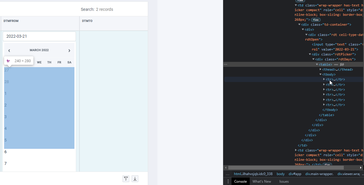 using react-datepicker · Issue #2618 · ToolJet/ToolJet · GitHub