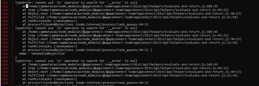 Erro: "Cannot use 'in' operator to search for '__error' in null ...