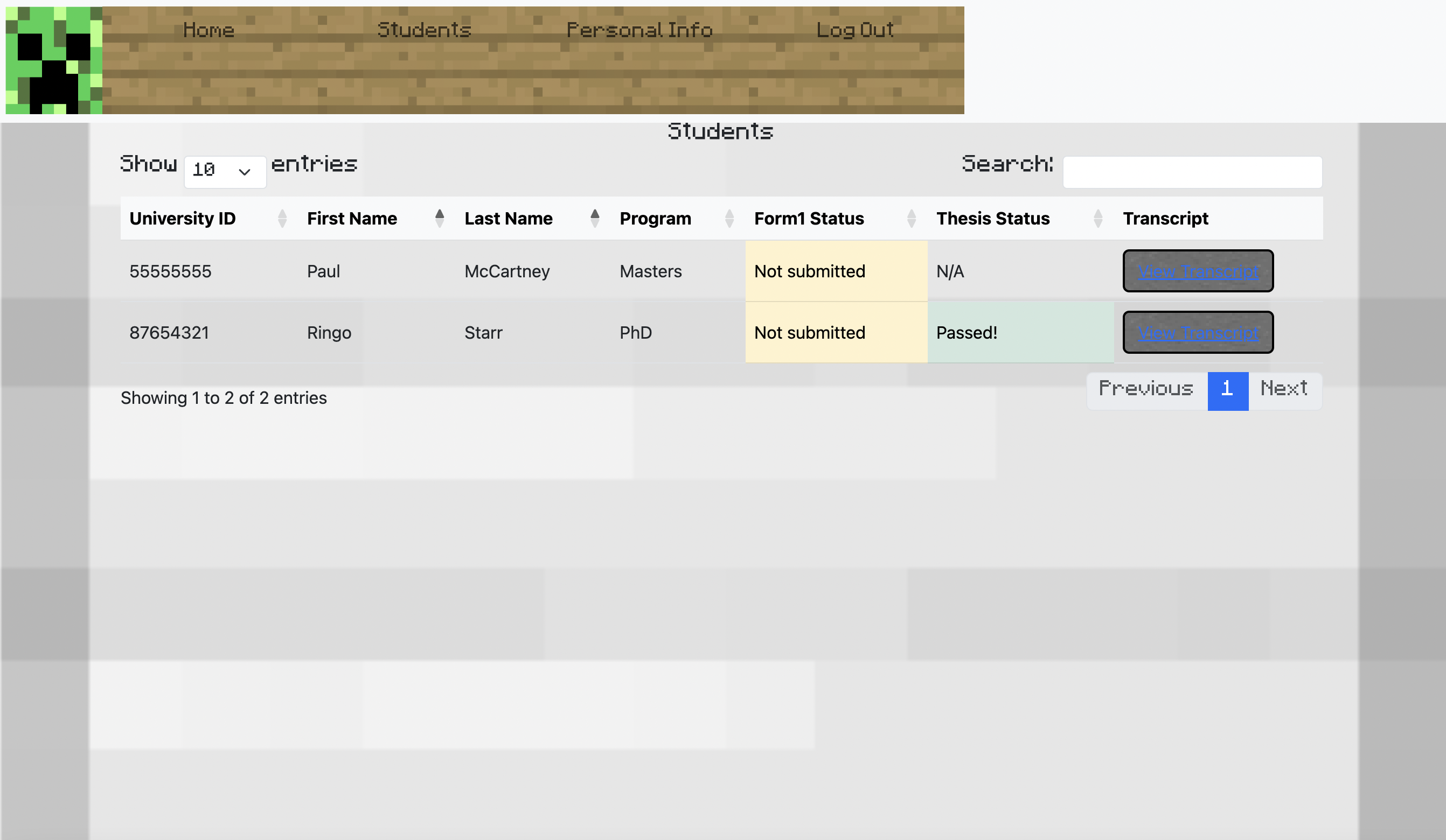 GitHub - lizamozy/University-System: A university system where students ...