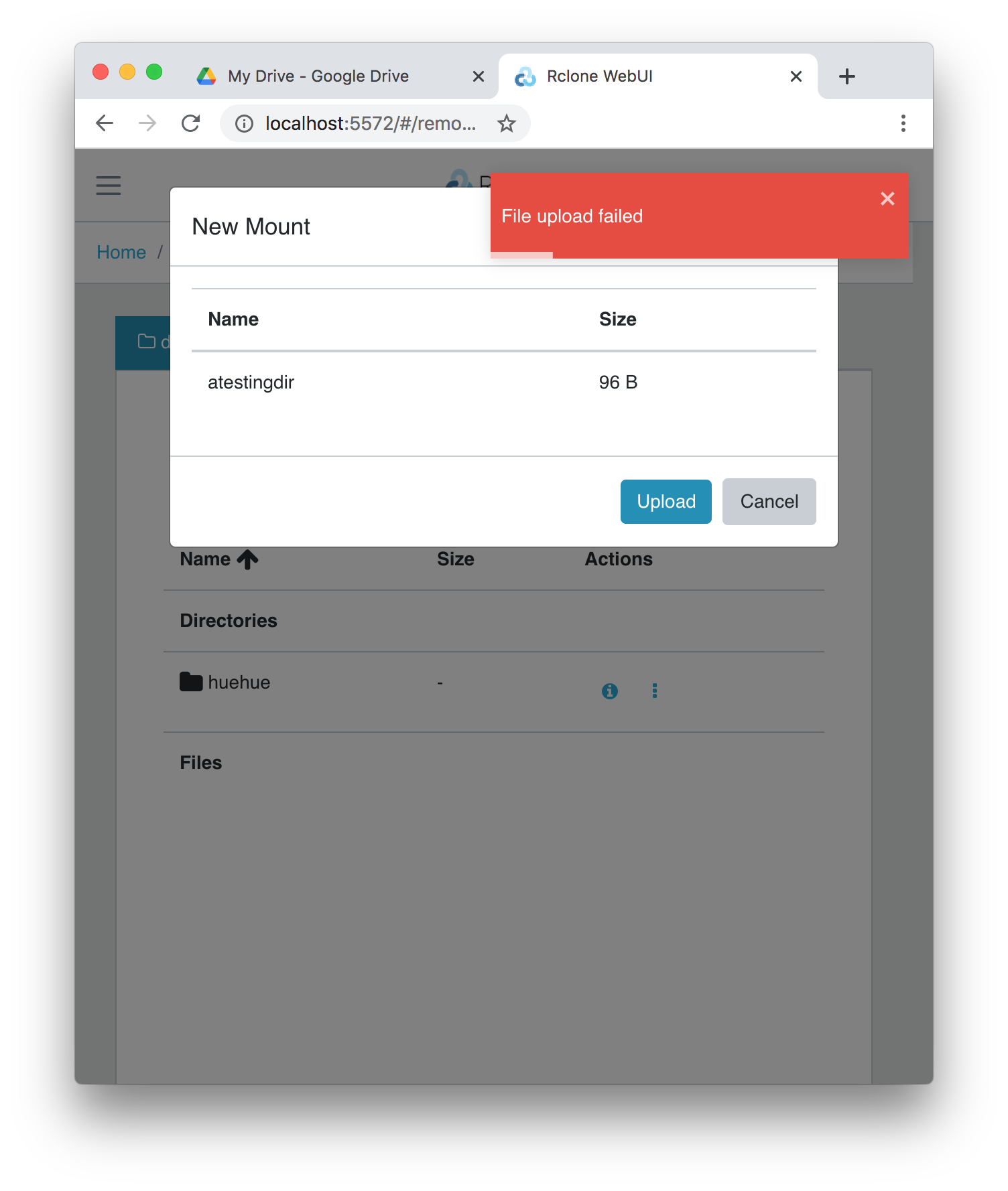Rclone Upload Interrupted Partial File github.com