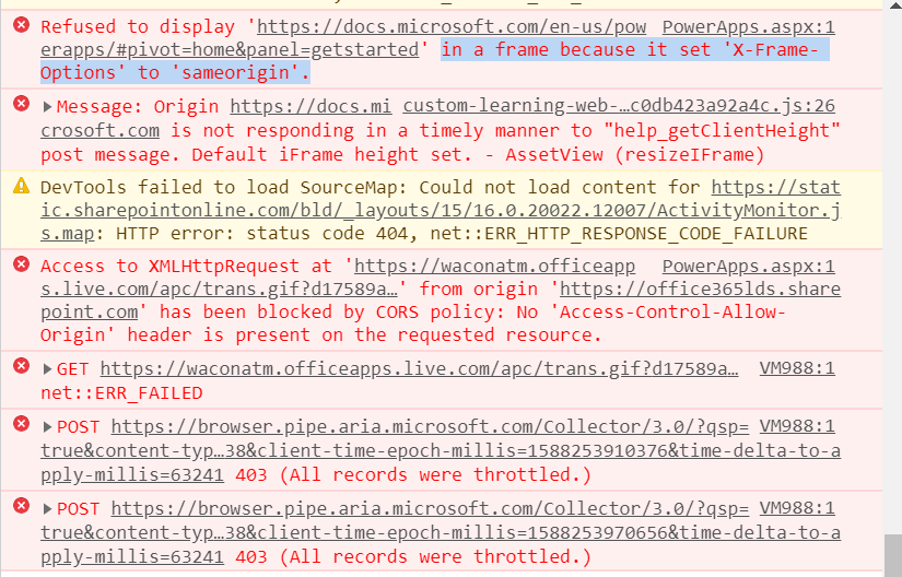 Microsoft docs not working in iframe · Issue #250 · pnp/custom-learning ...