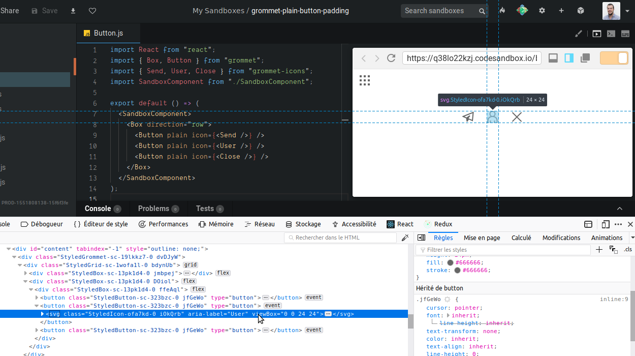 Icon buttons have padding despite being plain · Issue #2898 · grommet ...