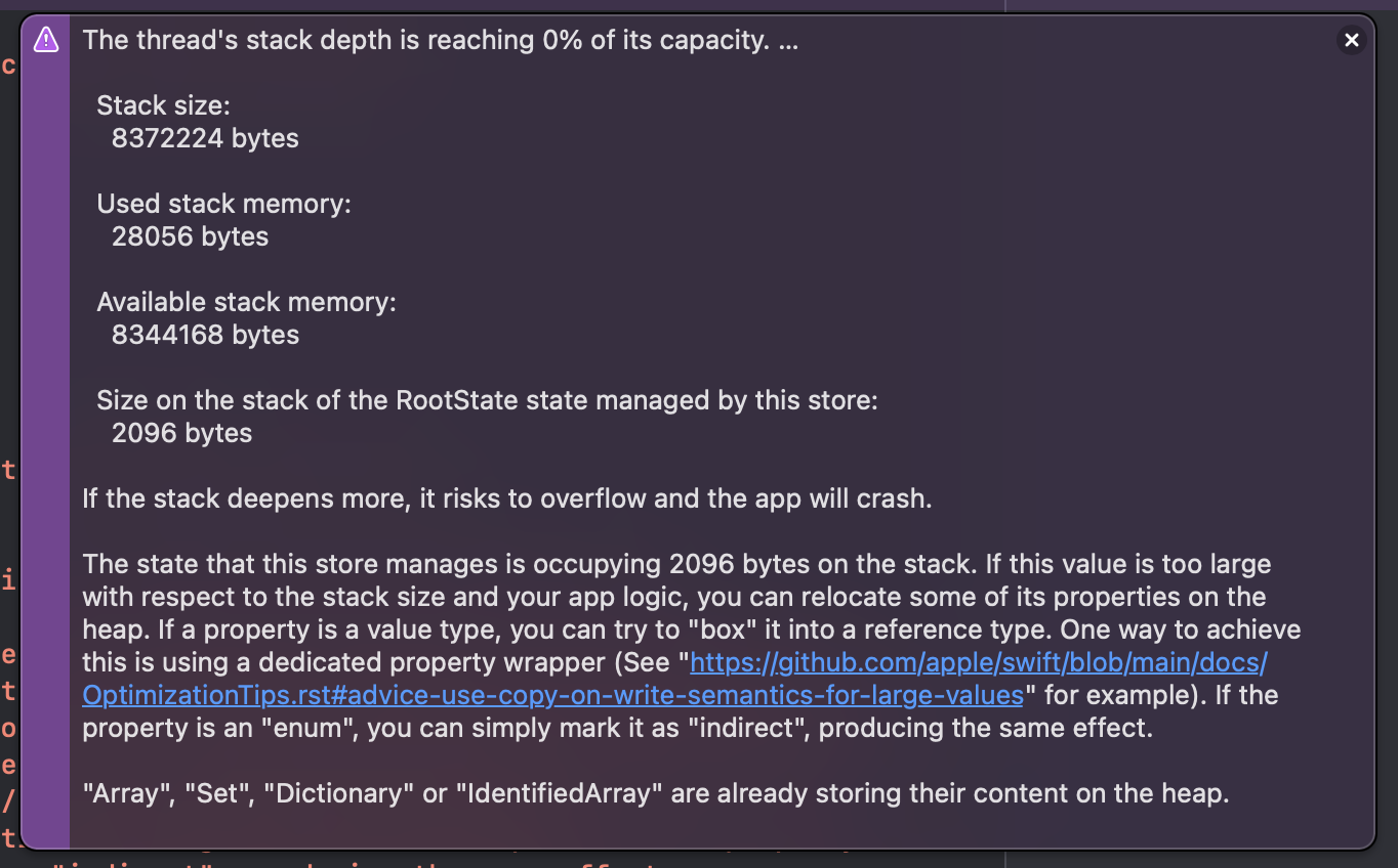 Runtime Warning message