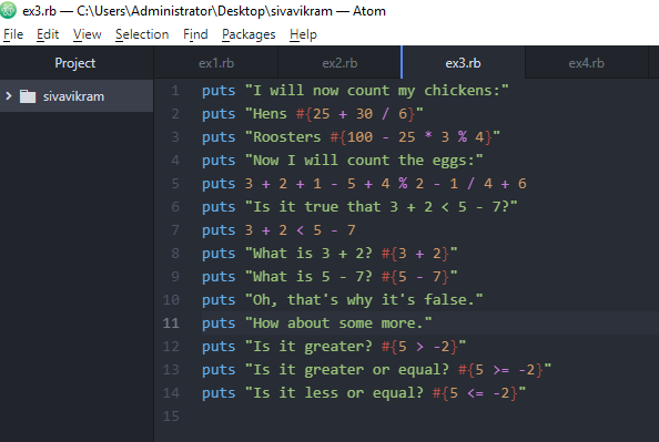 Github Sivavikram Program