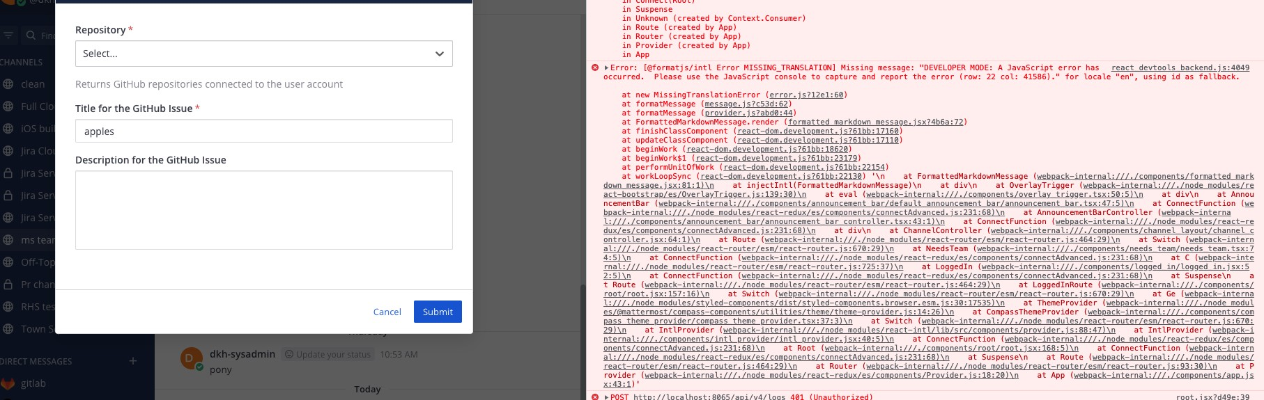 GitHub 2.1.0 - Unable to slect repo from create issue modal · Issue ...