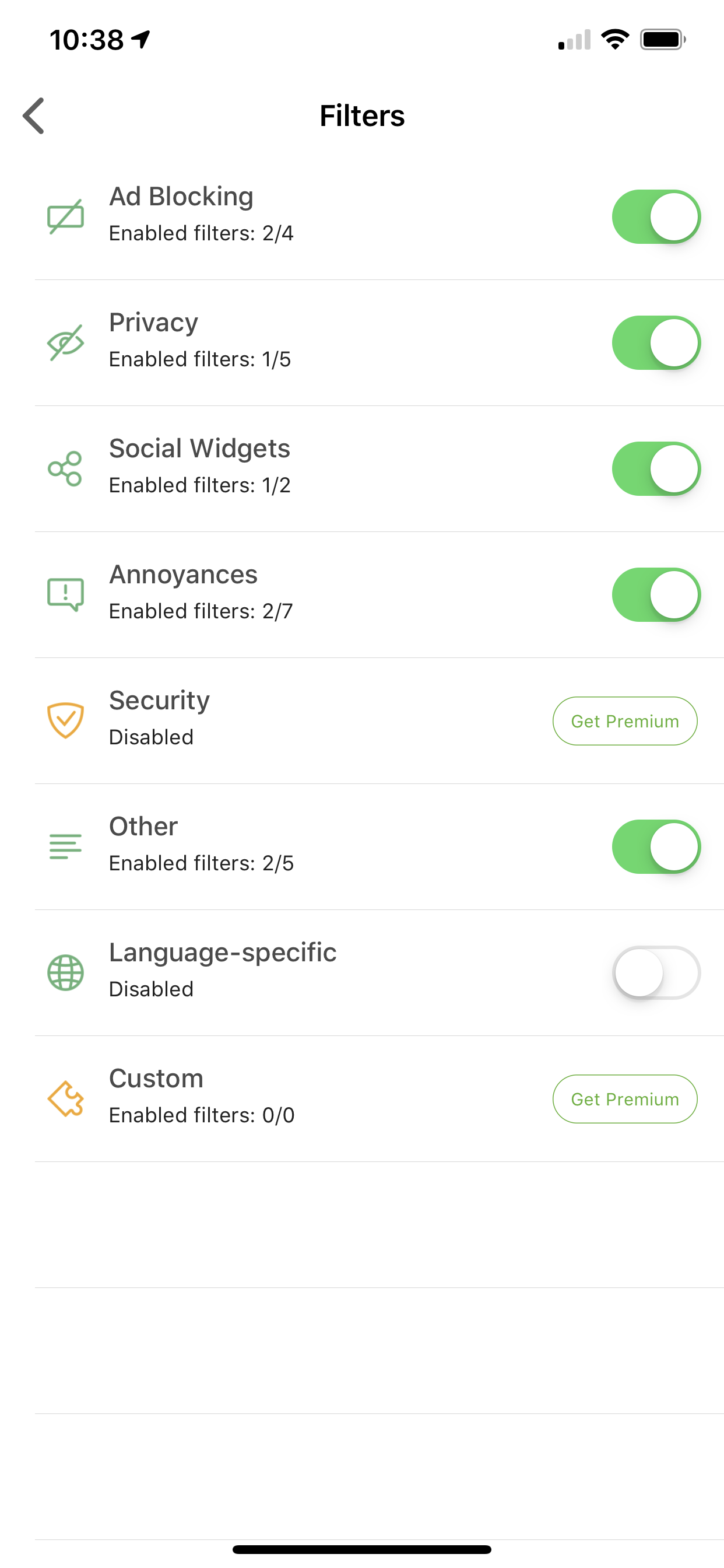 Filter categories not the same between iPhone and iPad versions · Issue ...