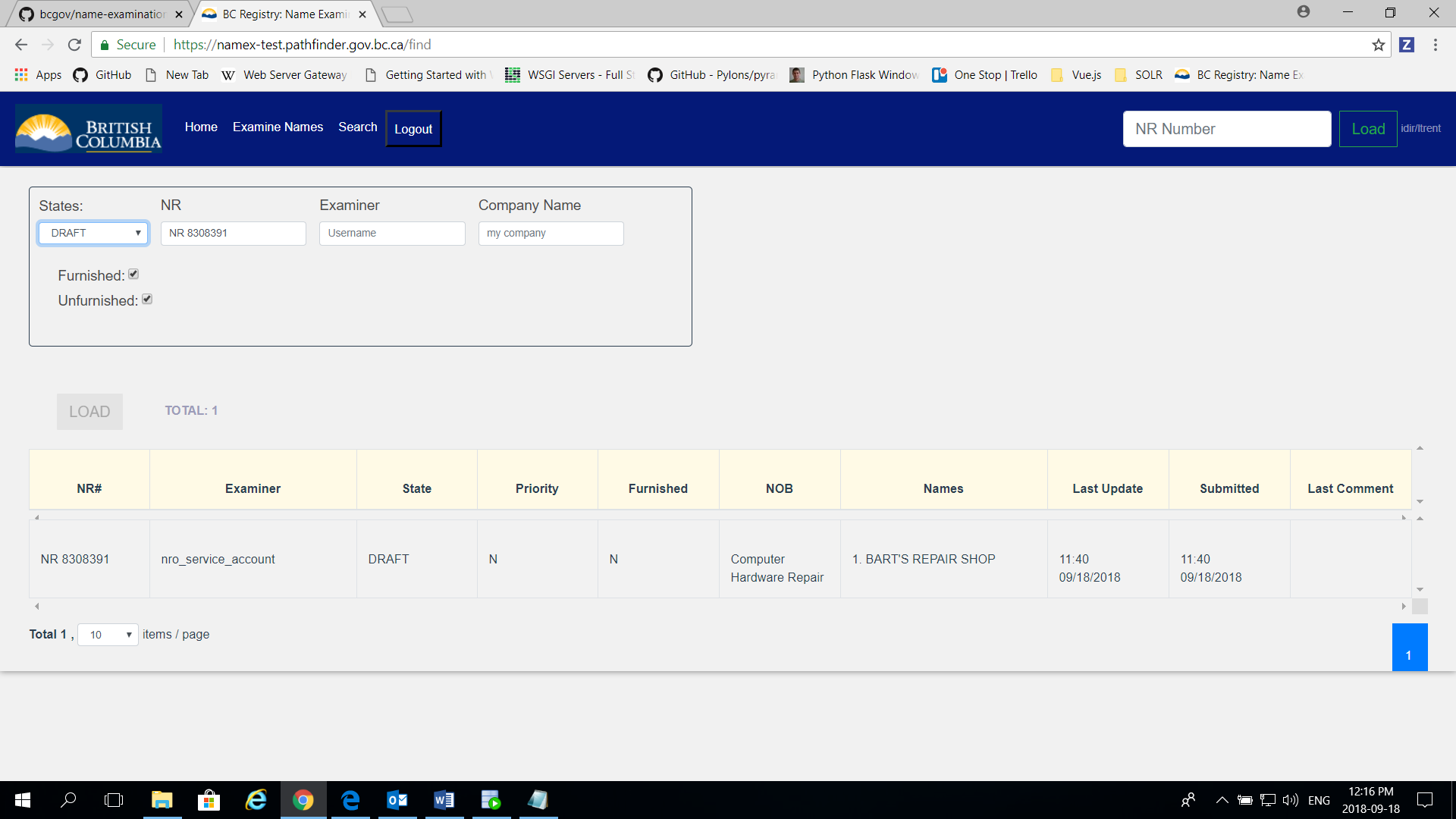 Priority Not Set By Extractor Issue 902 Bcgov Name Examination Github