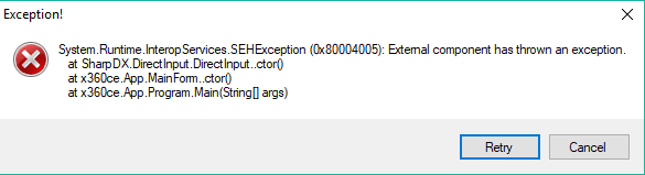 Error · Issue #728 · x360ce/x360ce · GitHub