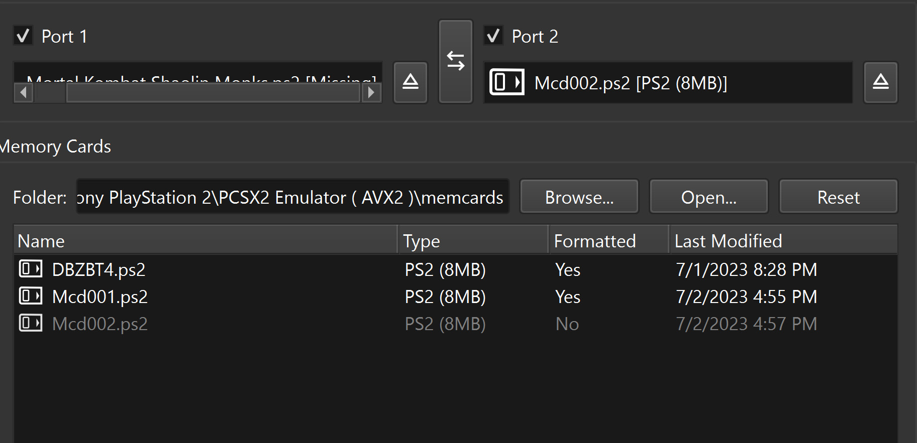 Pcsx2 The Memory Card Is Not Formatted at Daniel Murray blog