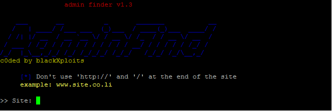 GitHub - BlackXploits/AdminFind: Admin Finder v1.3