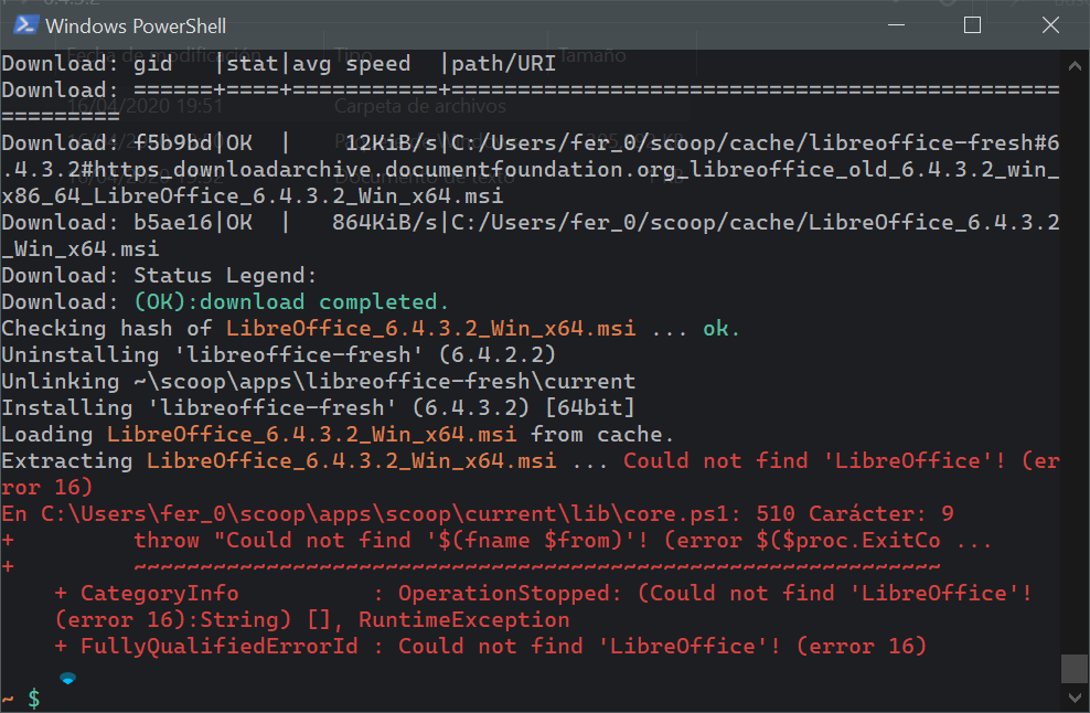 libreoffice-fresh@6.4.3.2: Error trying to install this version · Issue ...