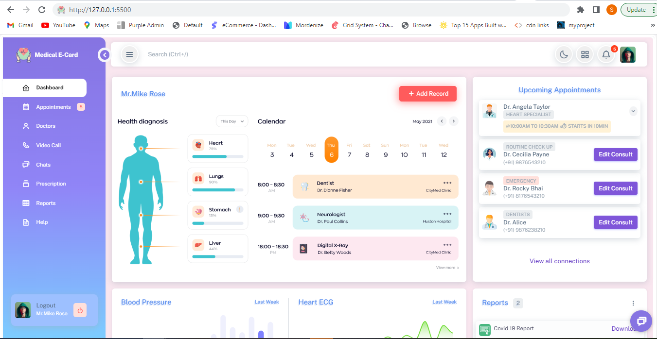 GitHub - patilsp/Dashboard-Medical-Card: Medical E-Card - Admin ...