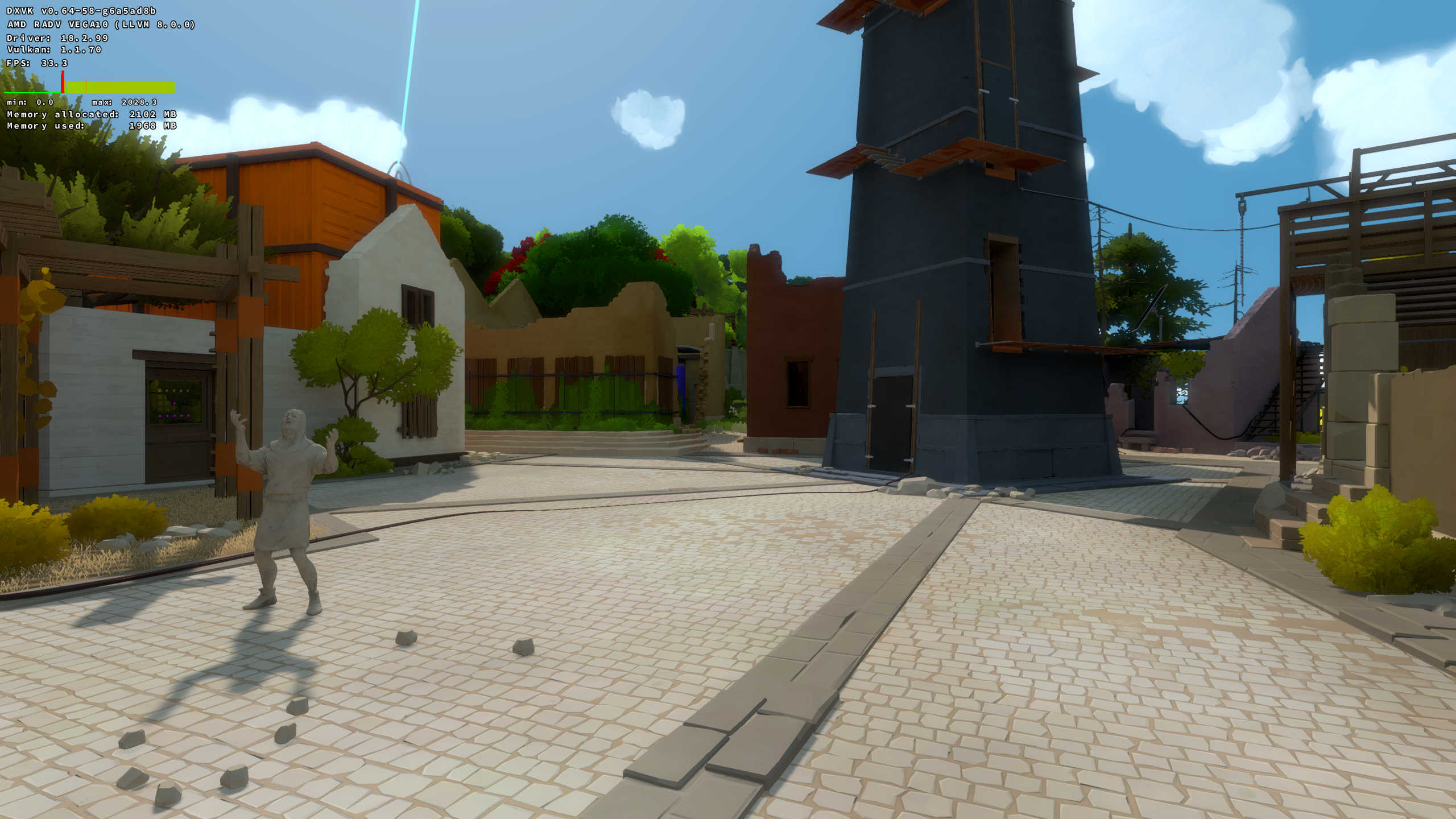 The Witness performance regression vs Lutris w/DXVK (210970) · Issue
