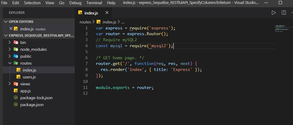 GitHub - DJMare/express_Sequelize_RESTfulAPI_SpecifyColumnsToReturn: An ...