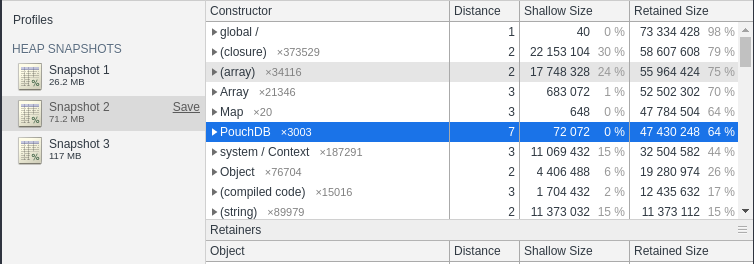 Call 'db.close' for ephemeral PouchDB objects to avoid memory leaks ...