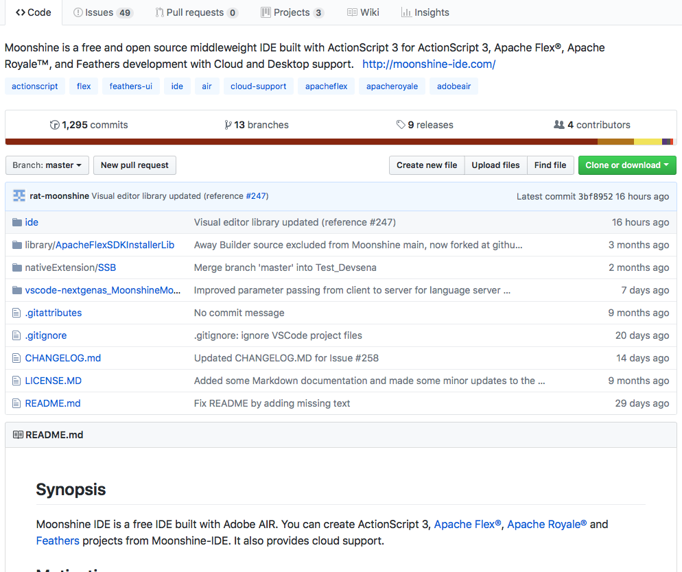 Project description mentions FlexJS · Issue #182 · Moonshine-IDE ...