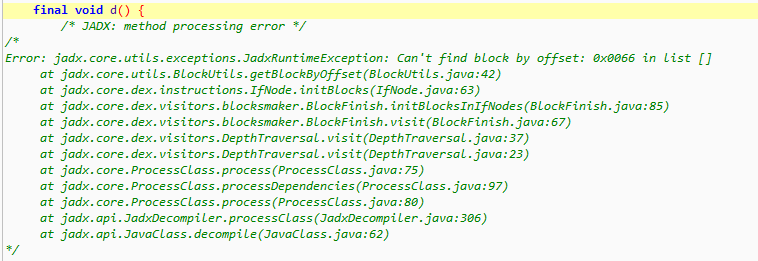 Jadx fails to decompile some obfuscated methods · Issue #213 · skylot ...