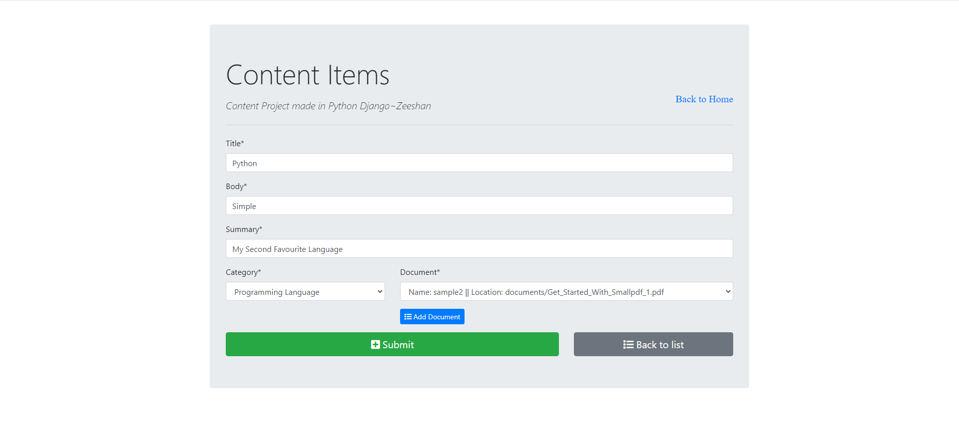 GitHub - zeezinc/CMSProject: CMS built using Python and Django · GitHub