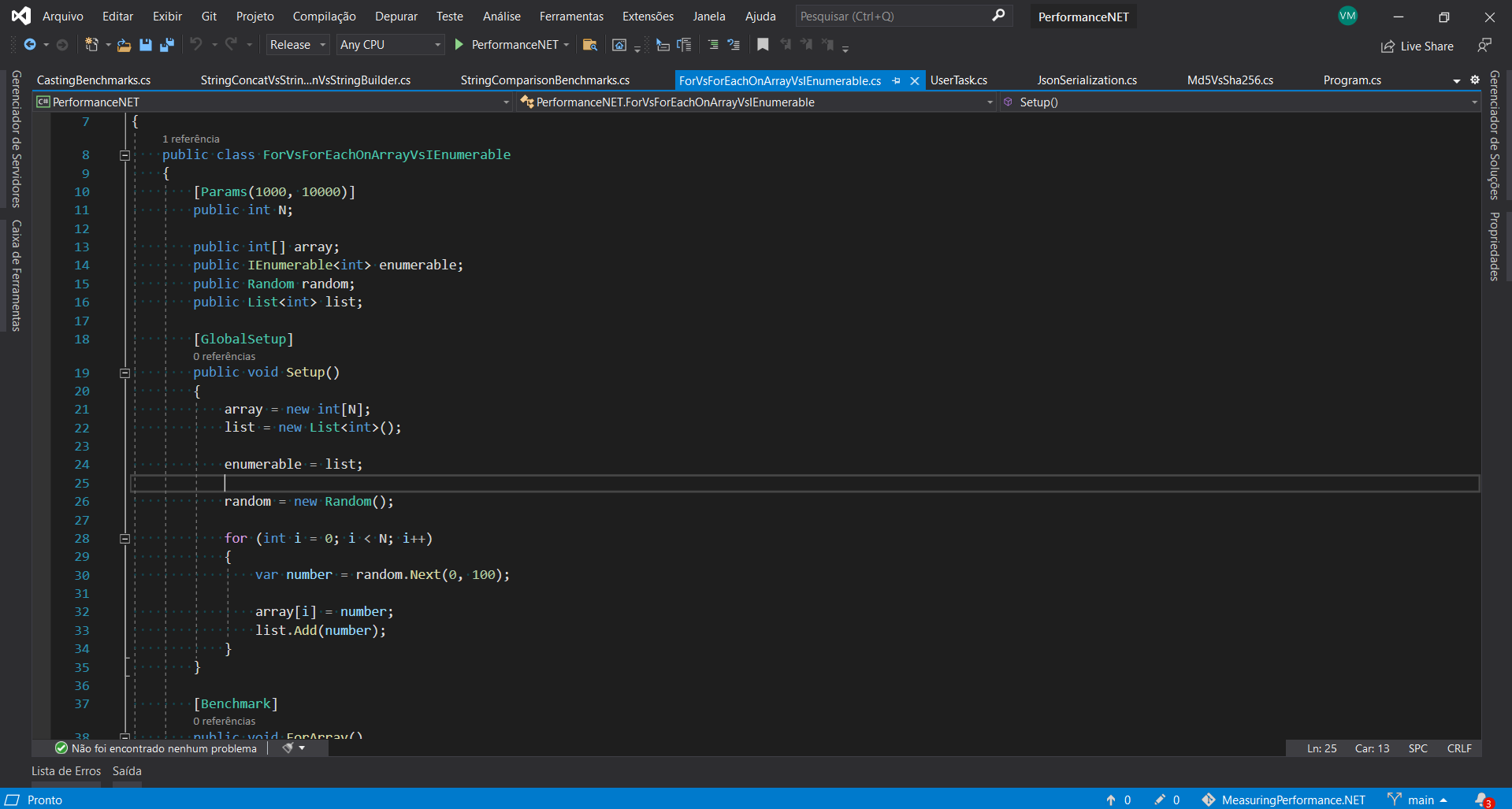 GitHub - VictorMello1993/MeasuringPerformance.NET: Estudo de ...