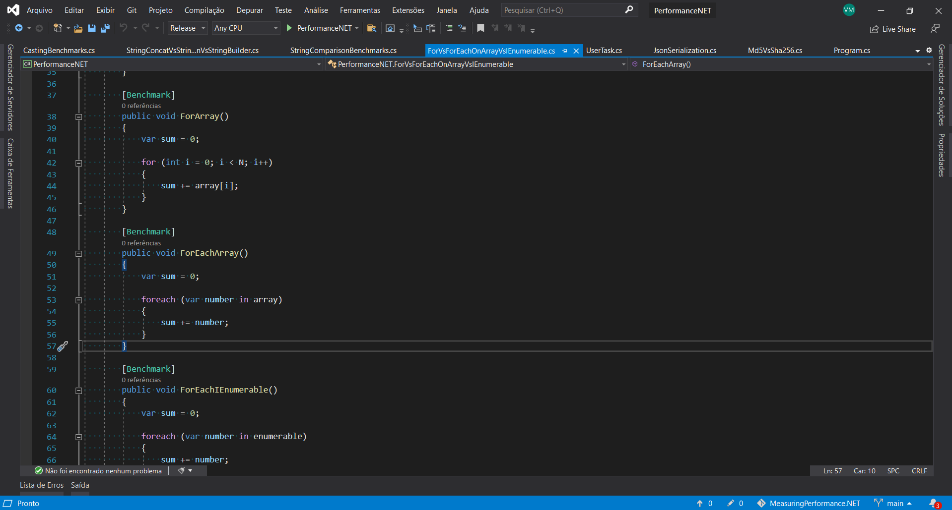 GitHub - VictorMello1993/MeasuringPerformance.NET: Estudo de ...