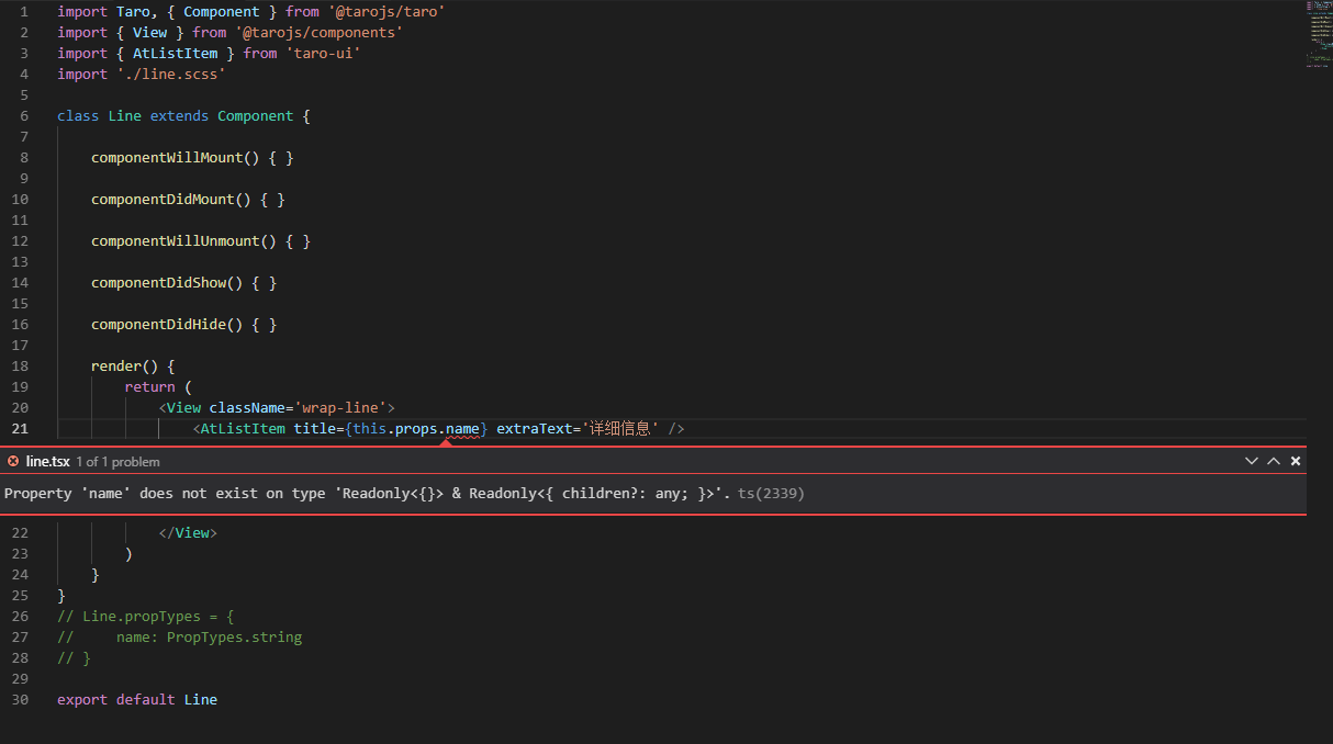 tsx 报错 · Issue #2989 · NervJS/taro · GitHub