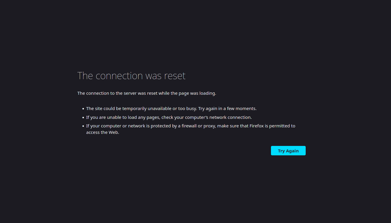 Getting "connection was reset" when trying to open photoprism · Issue
