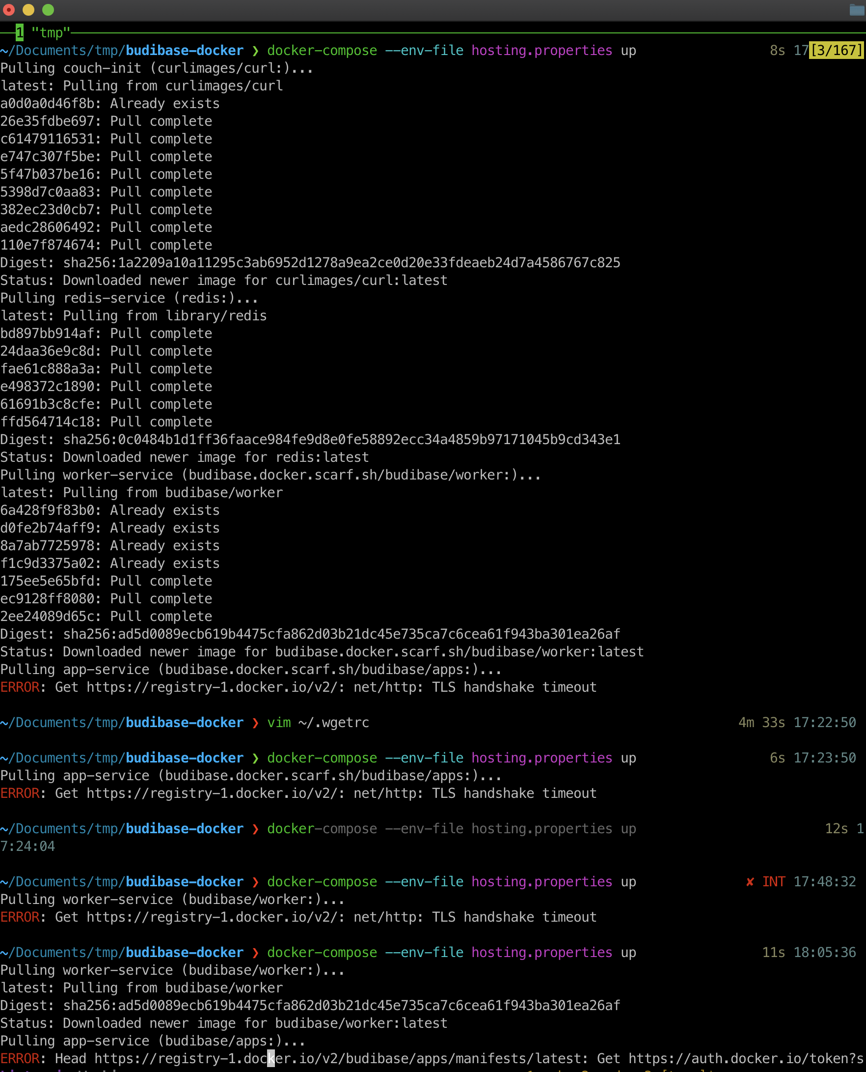 TLS handshake timeout When docker-compose · Budibase budibase ...
