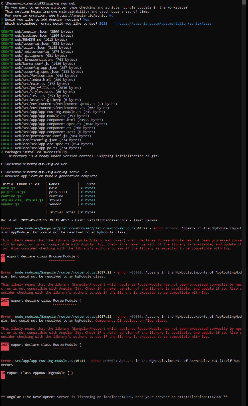 Error in new project · Issue #20745 · angular/angular-cli · GitHub