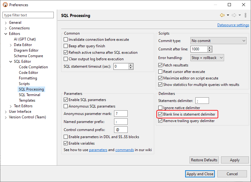 Throwing errors even the sql is correct while using Timescale Db · Issue 19617 · dbeaver