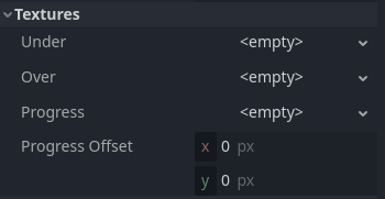 TextureProgressBar should be able to use a theme like the ProgressBar ...