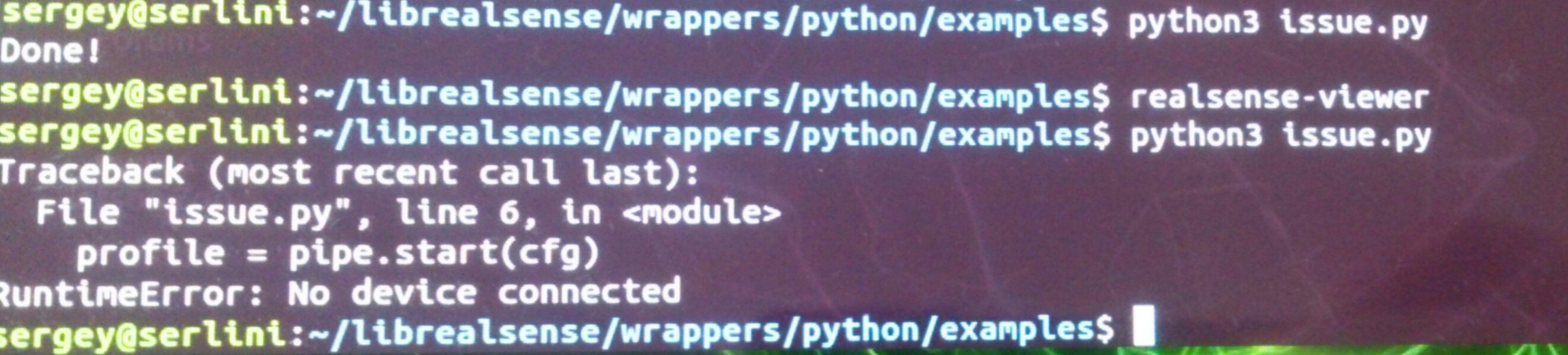 no device connected after run realsenseviewer · Issue 7223