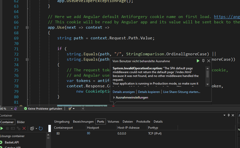 Login does not work IOException IDX20807 Unable to retrieve document