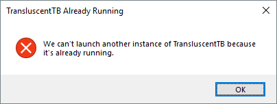 An error message should be presented when attempting to open a second ...