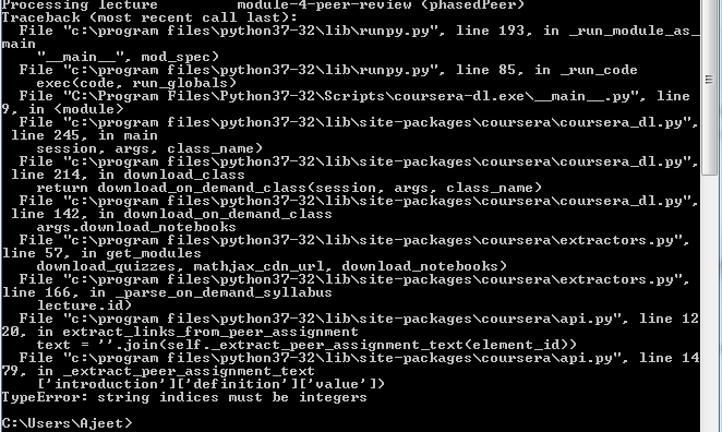 TypeError: string indices must be integers · Issue #692 · coursera-dl ...
