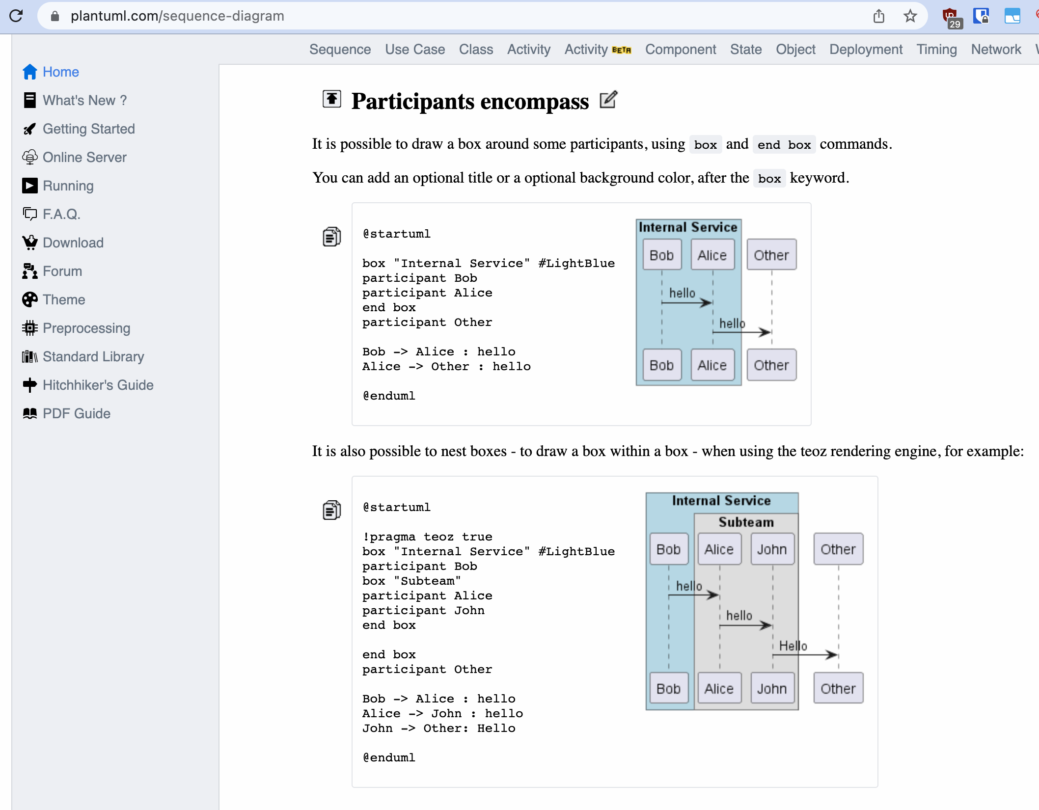 Sequence Diagrams: encompass box · Issue #3269 · mermaid-js/mermaid ...