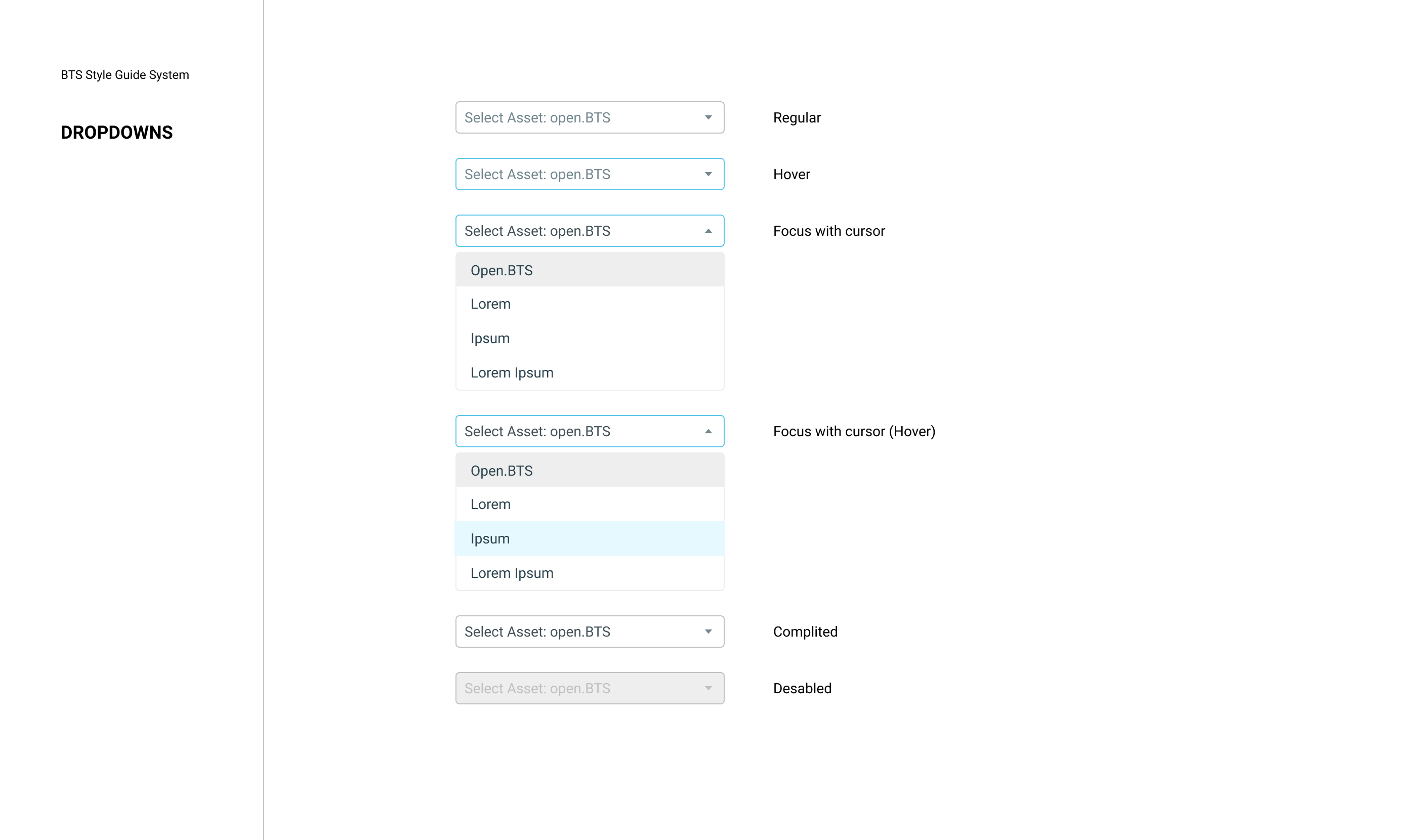 dropdowns