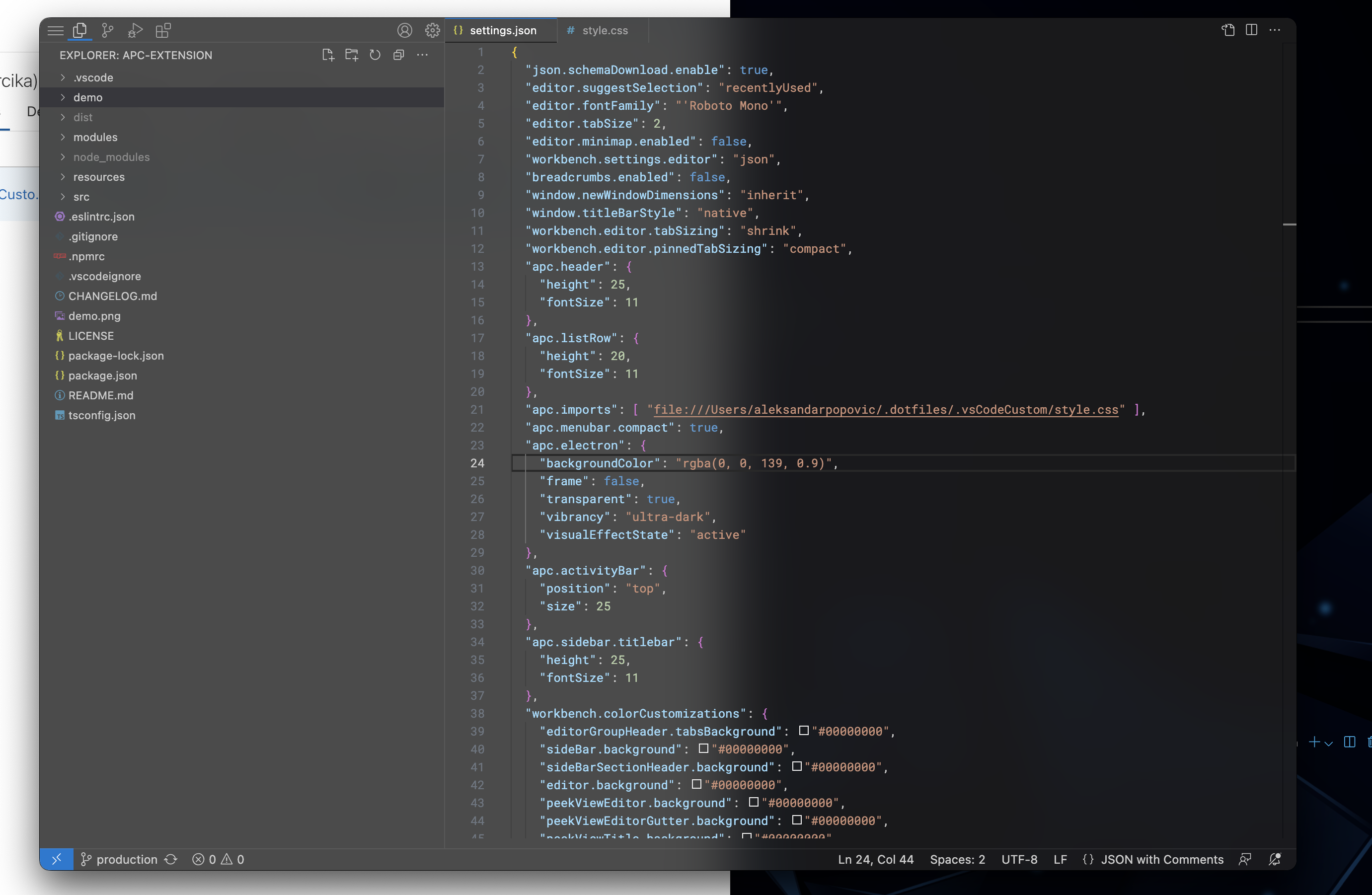VS Code custom/master pieces themes! · Issue #5 · drcika/apc-extension ...