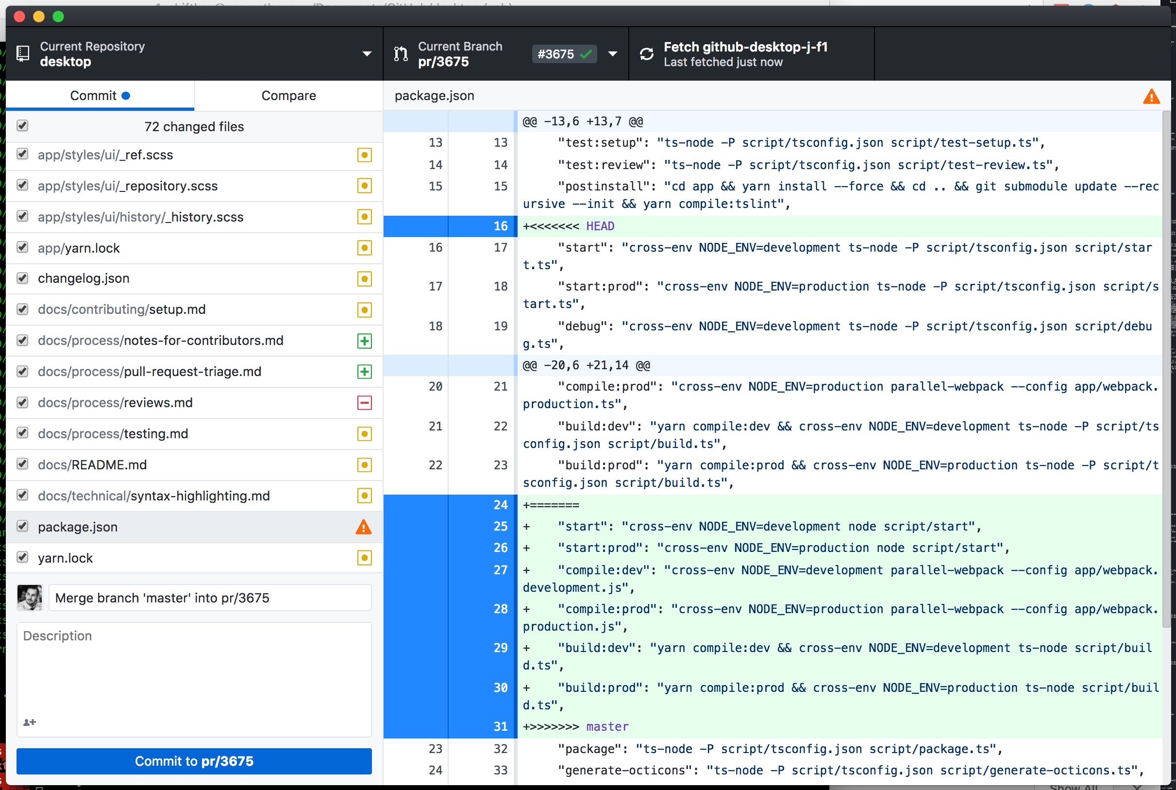 github desktop command line