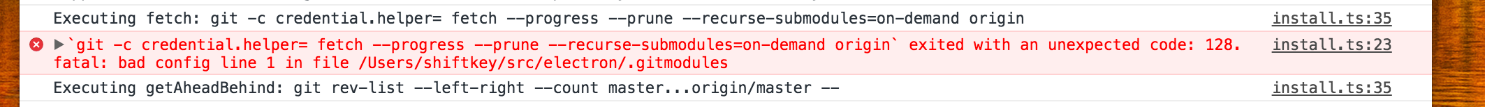 fetch while .gitmodules has conflict throws a new error code · Issue ...