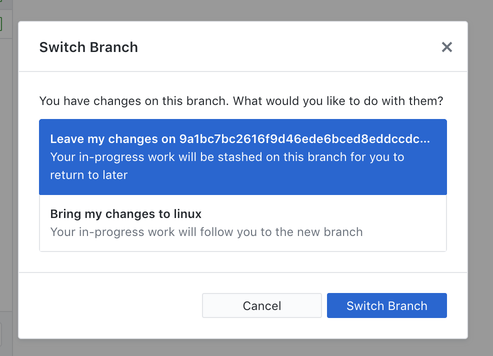 Detached HEAD + Changes = Cannot Switch Branch · Issue