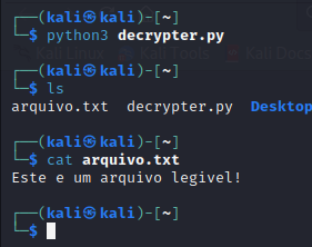 GitHub - BoJackBR/desafio-ransomware-dio: Desafio Ransomware DIO em Python