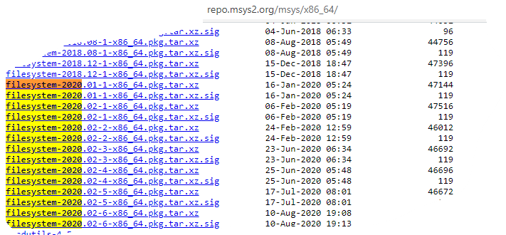 A few packages are not upgraded · Issue #2098 · msys2/MSYS2-packages ...