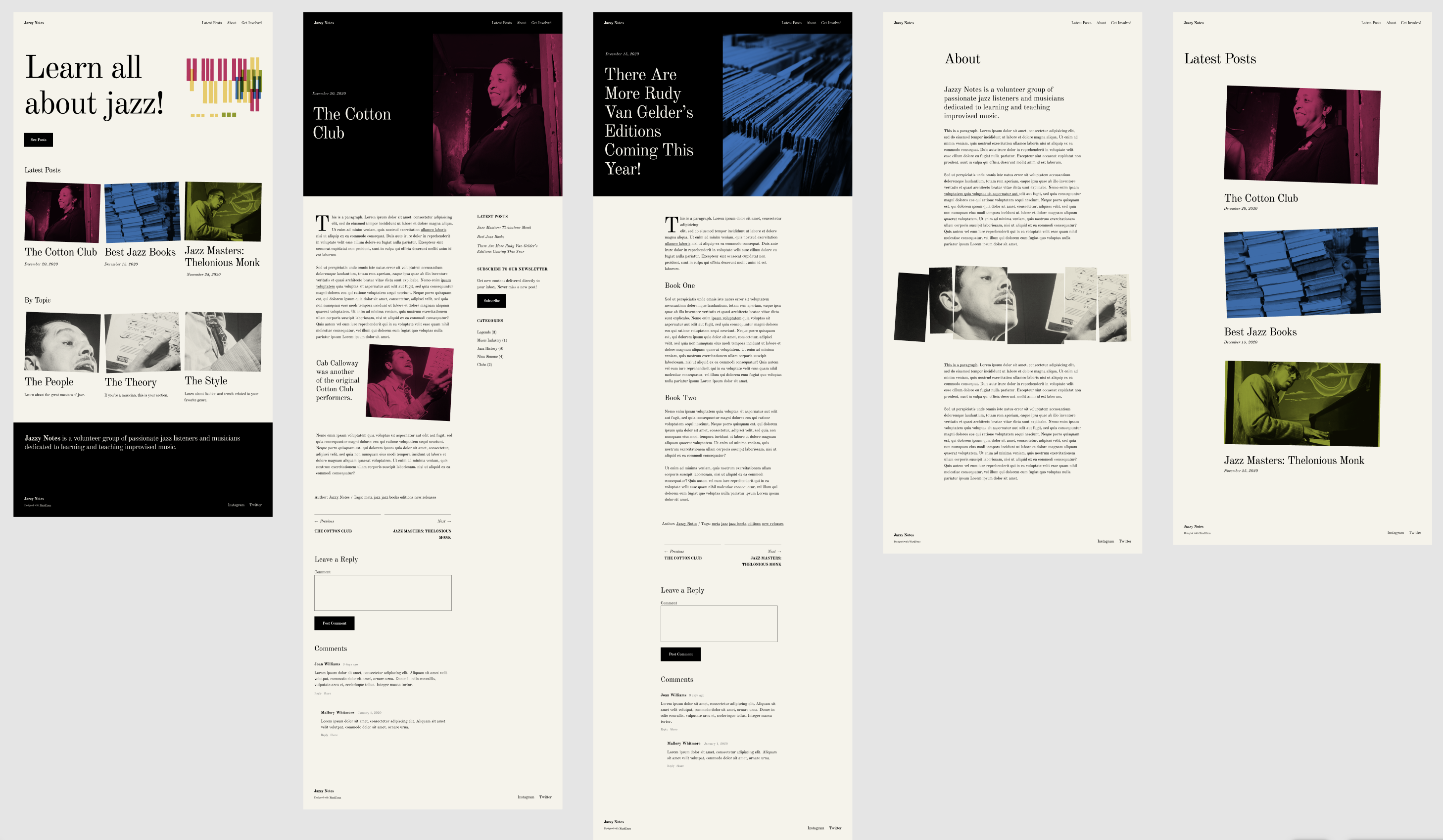 [Blue Note]: Design for a new theme · Issue #4 · WordPress/community ...