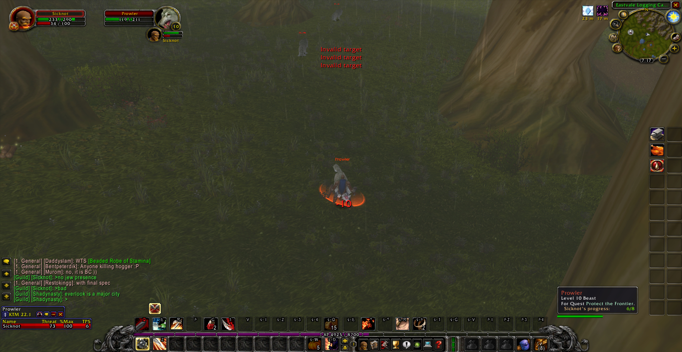 [spell] [warrior] [mob] Heroic Strike - mob INVALID TARGET (picture ...